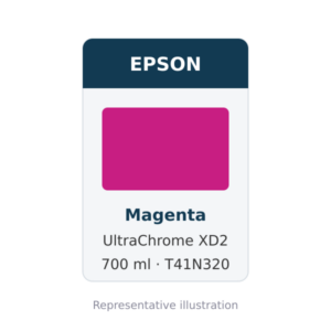 Epson UltraChrome XD2 Magenta Ink Cartridge, 700 ml (T41N320)