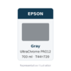 Epson UltraChrome PRO12 Gray Ink Cartridge, 700 ml (T44H720)