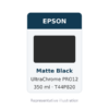 Epson UltraChrome PRO12 Matte Black Ink Cartridge, 350 ml (T44P820)