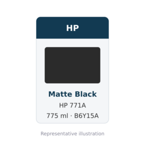 Hp 771A 775Ml Matte Black Ink Cartridge (B6Y15A)