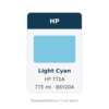 Hp 771A 775Ml Light Cyan Ink Cartridge (B6Y20A)