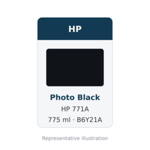 Hp 771A 775Ml Photo Black Ink Cartridge (B6Y21A)
