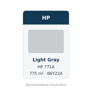 Hp 771A 775Ml Light Gray Ink Cartridge (B6Y22A)