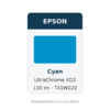 Epson UltraChrome XD2 Cyan Ink Cartridge, 110 ml (T41W220)