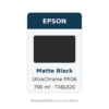 Epson Ultrachrome Pro6 Matte Black Cartridge, 700Ml (T48L820)