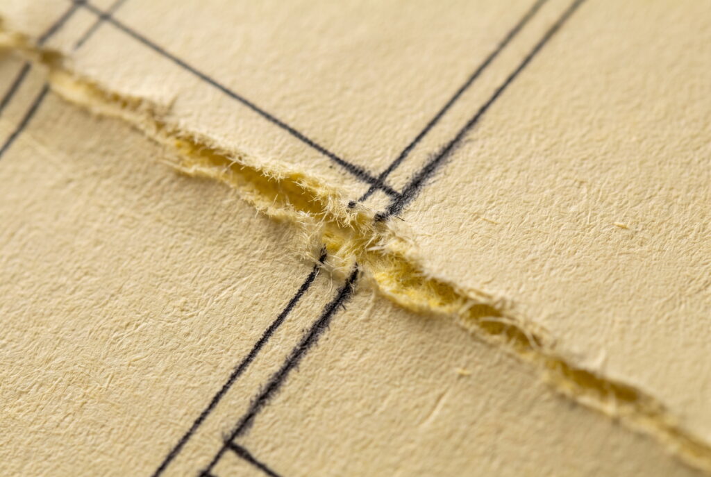 20LB Engineering Bond Paper Yellow Tinted print closeup
